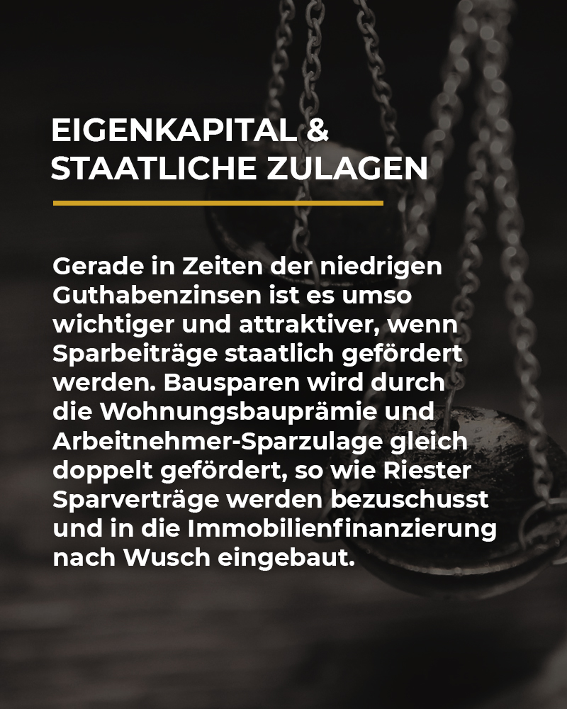 Eigenkapital & Staatliche Zulagen